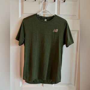 New Balance Men's Olive Green Sleeve Tee